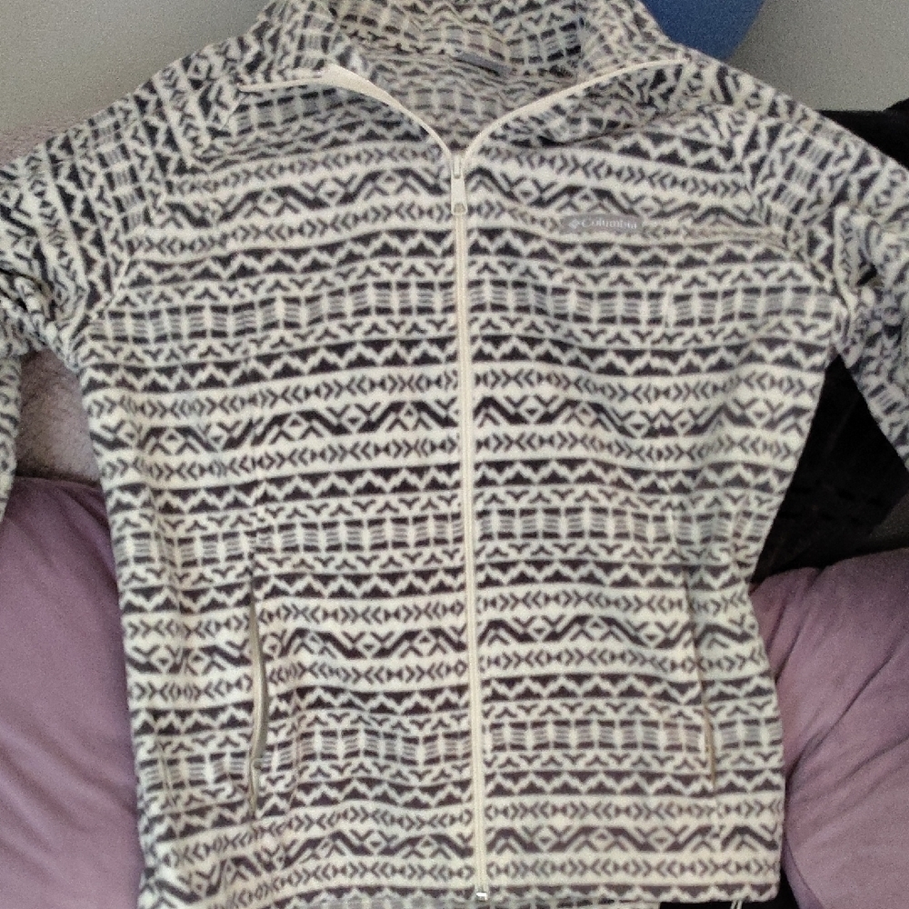 Columbia Black and White Patterned Jacket